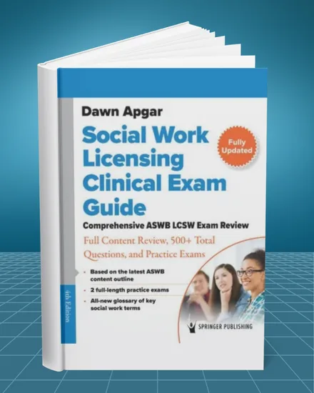 Social Work Licensing Clinical Exam Guide 4th edition book cover