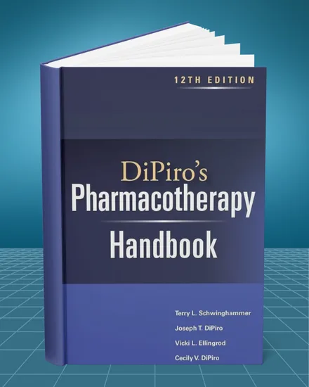 DiPiro's Pharmacotherapy Handbook 12th edition