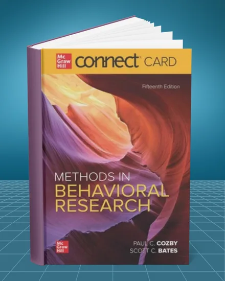 ISE Methods in Behavioral Research 15th edition
